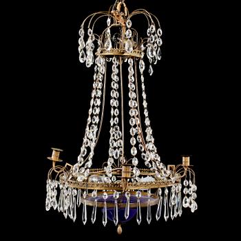 LJUSKRONA, sengustaviansk stil, höjd 55 cm, 1900-tal.