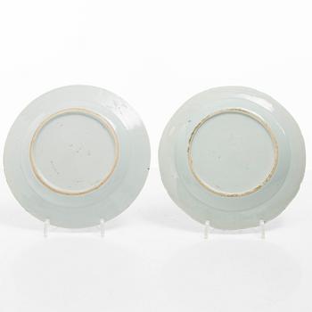 Servisdelar, 10 st, kompaniporslin, Kina, Qingdynastin, Qianlong (1736-95).