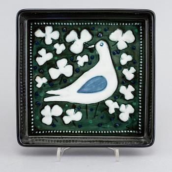 Two stoneware wall plaques by SYLVIA LEUCHOVIUS for Rörstrand, second half of the 20th century.