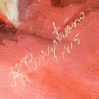 ALFRED BERGSTRÖM, tillskriven, olja på duk, signerad o daterad 1915.