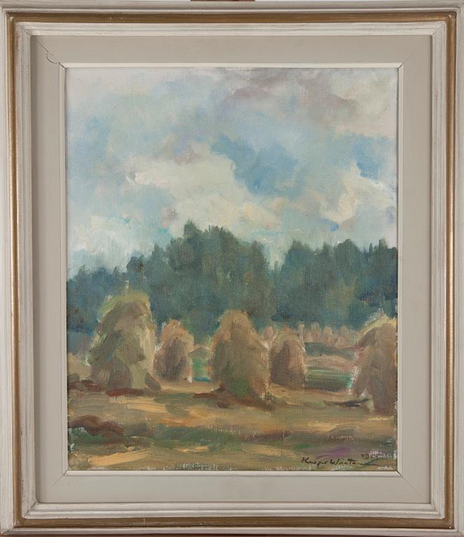 KAAPO WIRTANEN, öljy kankaalle, signeerattu ja päivätty 1955.