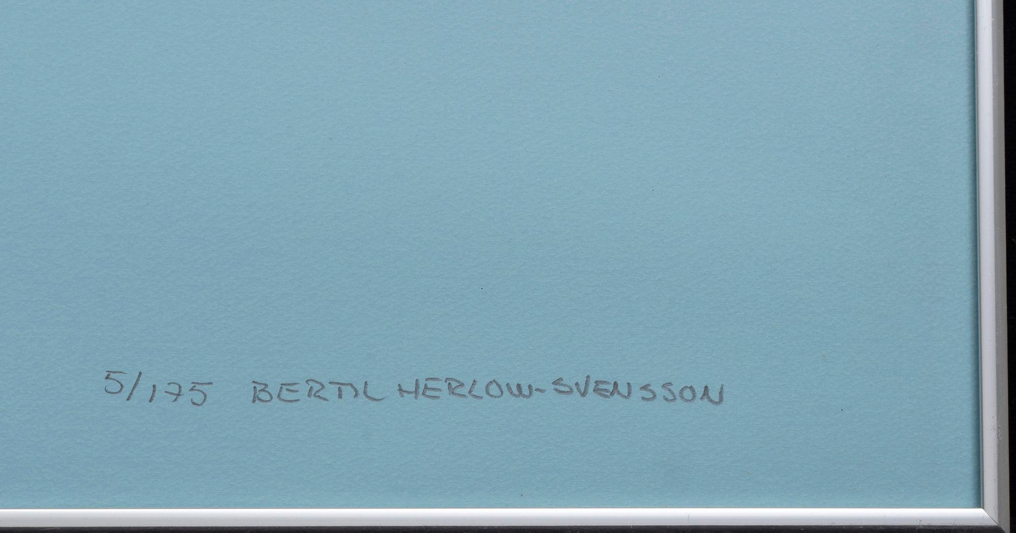 BERTIL HERLOW SVENSSON, färglitografier, 4 st, signerade och numrerade 5/175.