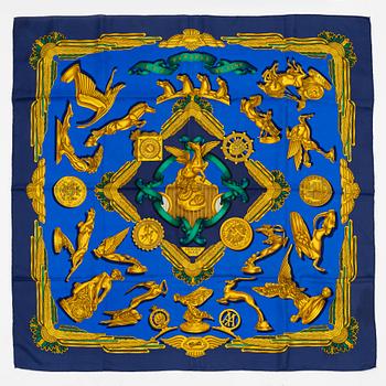 Hermès, scarf, "Les Parures Du Vent".