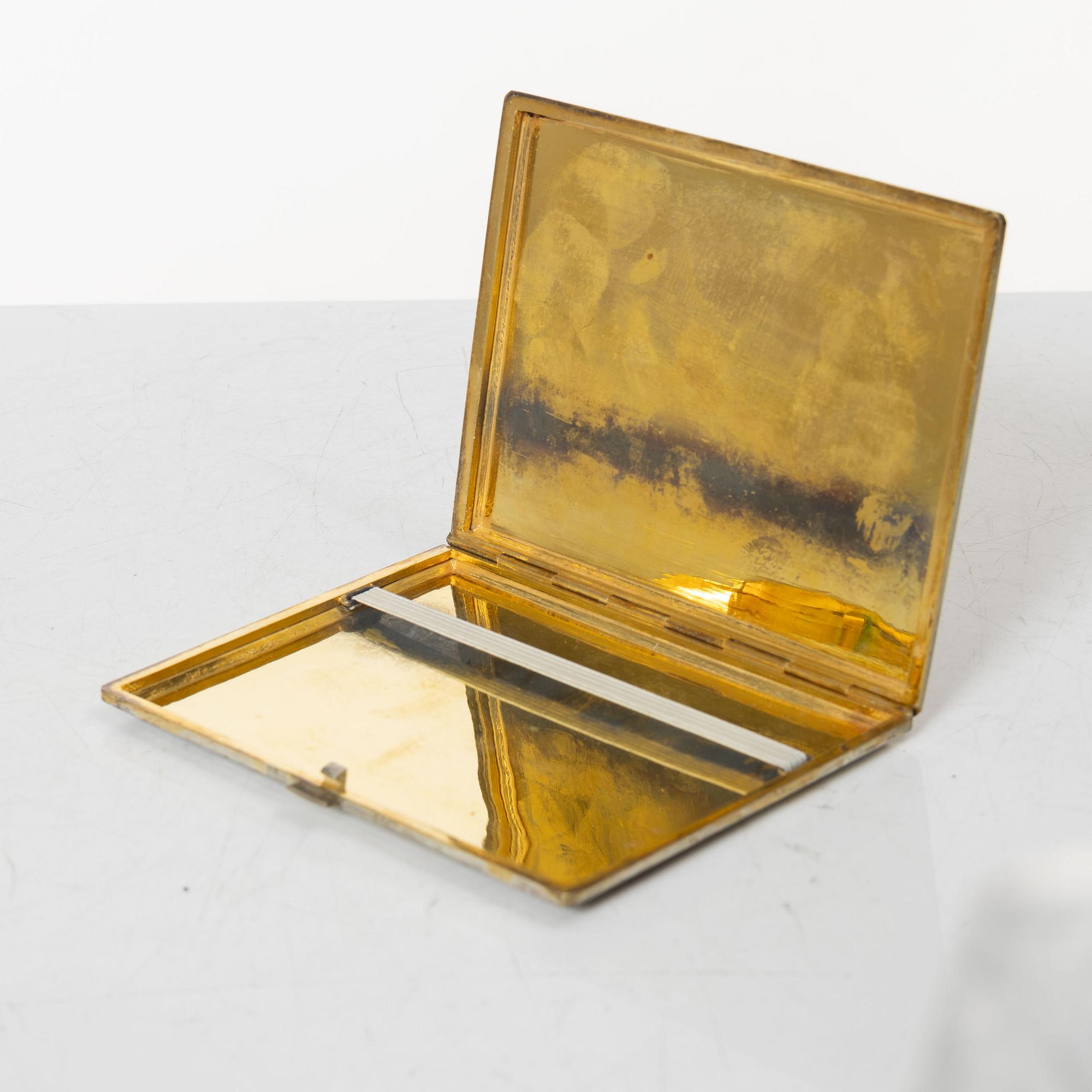 Case, silver, Persian, unmarked.