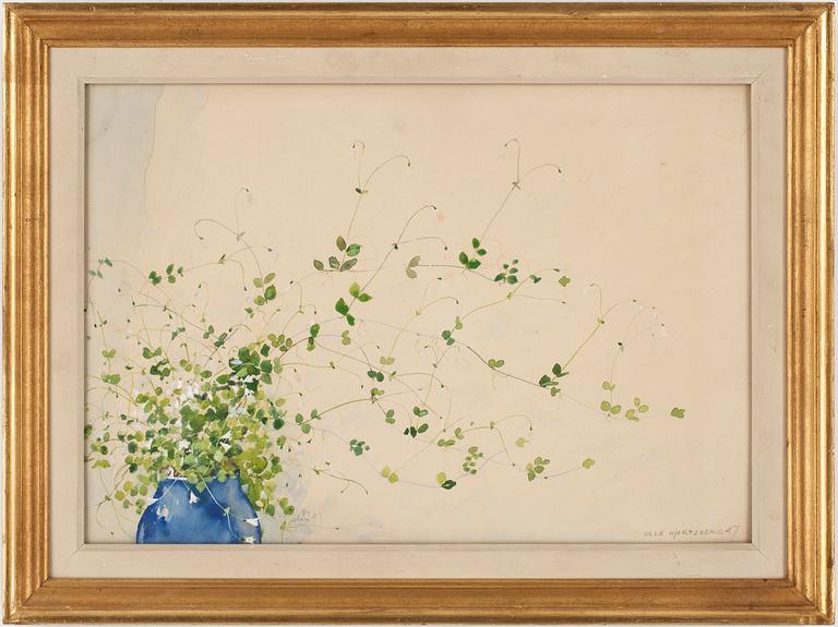 OLLE HJORTZBERG, akvarell, signerad och daterad -47.