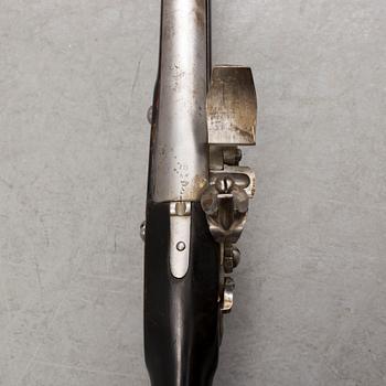 A Swedish flintlock gun with German lock.