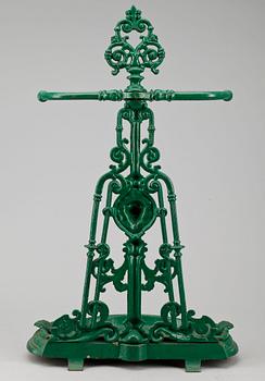 PARAPLYSTÄLL, gjutjärn, Skoglund och Olson, Gefle, omkring år 1900.