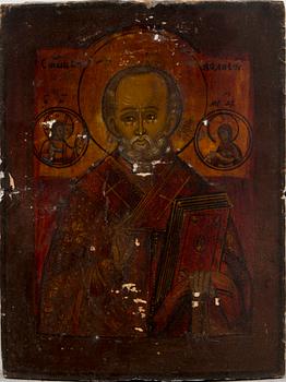 Three late 19th century Russian icons.