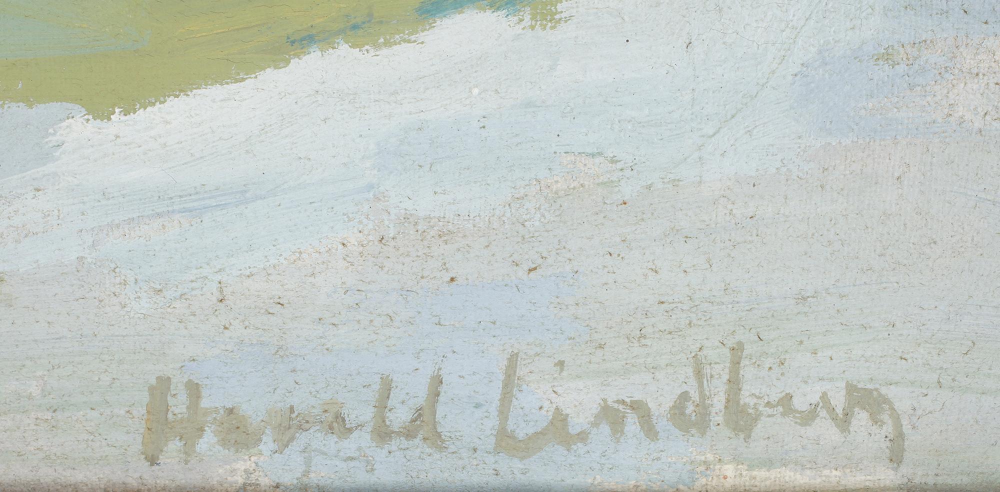 HARALD LINDBERG, olja på duk, sign.