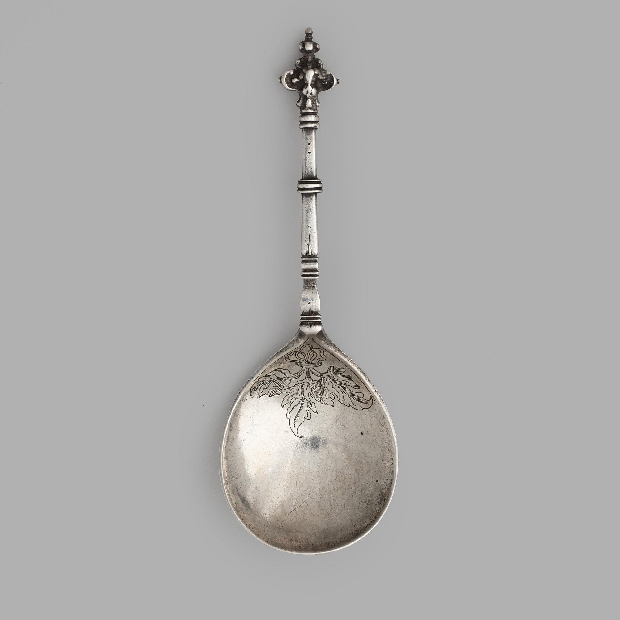 Måns Nilsson Kling, sked, silver, Norrköping (verksam 1649-1670-), barock.