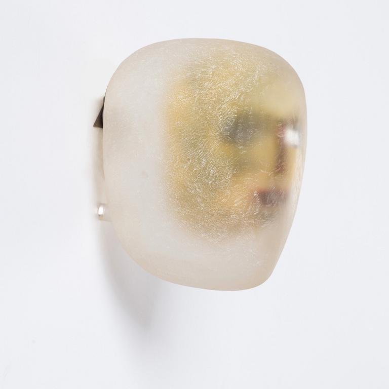 Bertil Vallien, a unique sand casted 'Head' glass sculpture, Kosta Boda, Sweden.