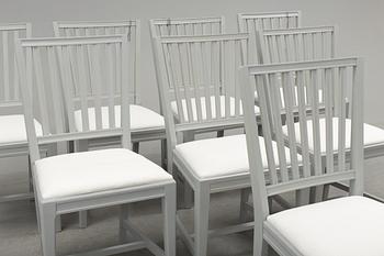 A set of eight 21st century chairs.