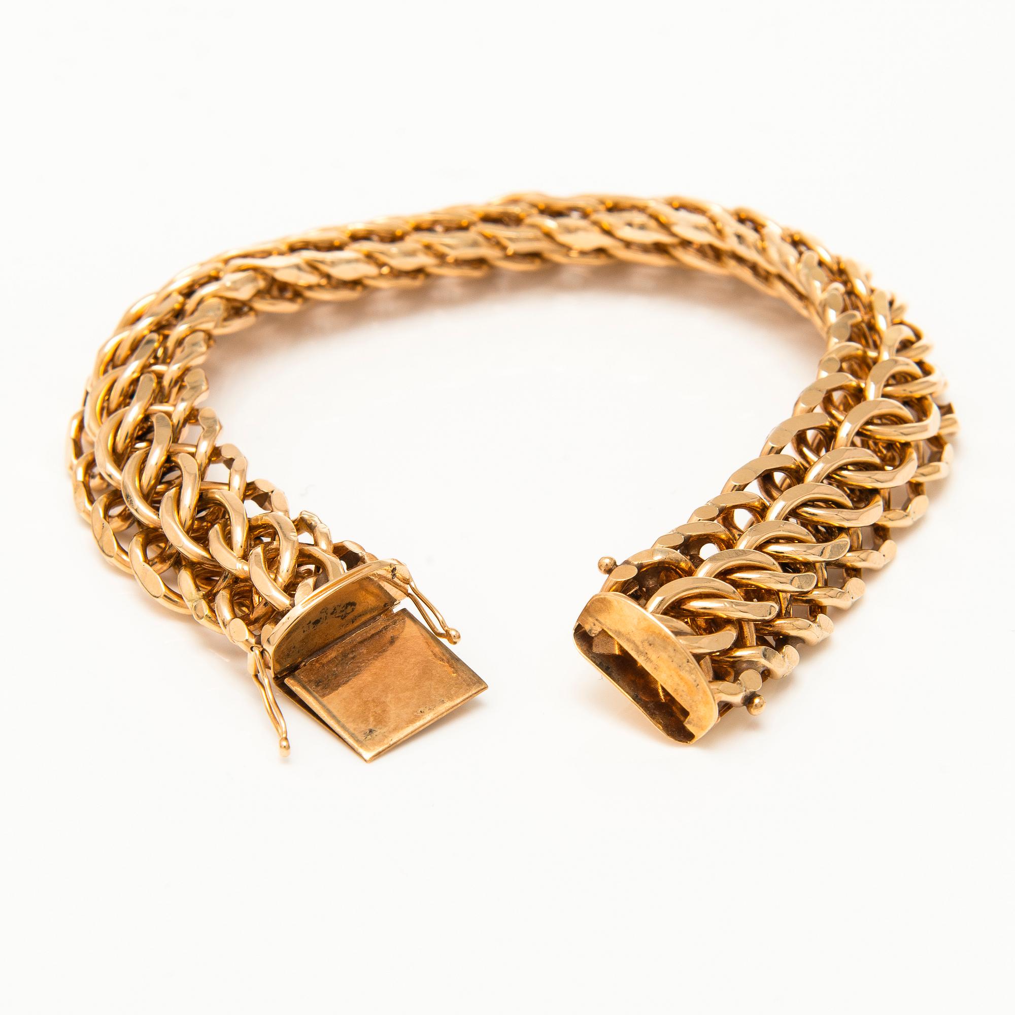 An 14K gold bracelet, Finland 1974.