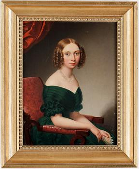 LEOPOLD FERTBAUER, olja på pannå, signerad och daterad 1840.