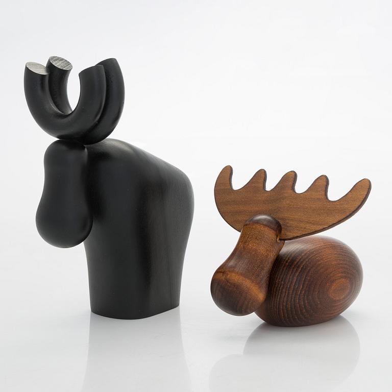 Kaija Aarikka, two 21st century sculptures for Aarikka Finland.