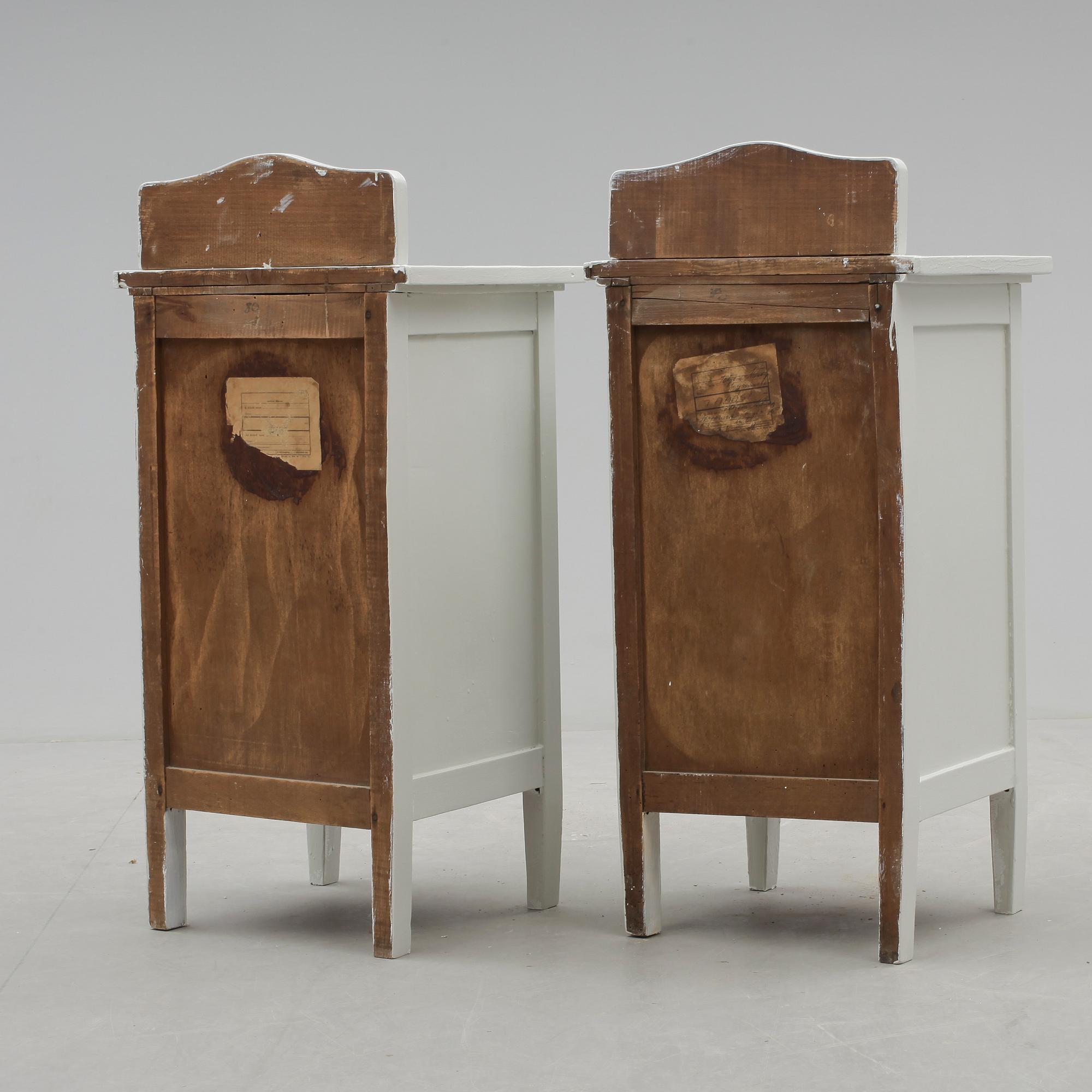 SÄNGBORD, ett par, jugend, 1900-talets början.