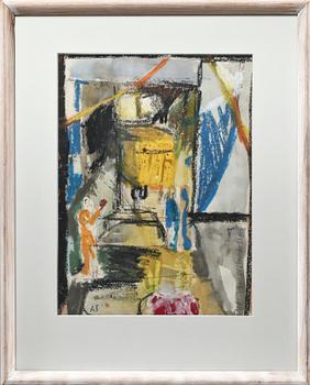 OKÄND KONSTNÄR, 3 st, blandtekniker, monogramsign AB, Anna Birgander, 1900-talets fjärde kvartal.