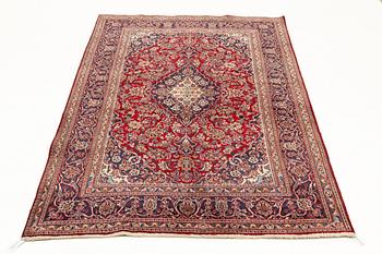 Carpet, Meshed, old, approx. 280 x 185 cm.