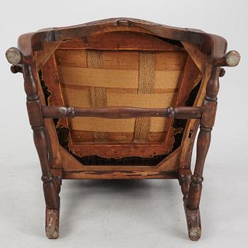 Karmstol, Stockholmsarbete, 1700-talets andra hälft, Rokoko.