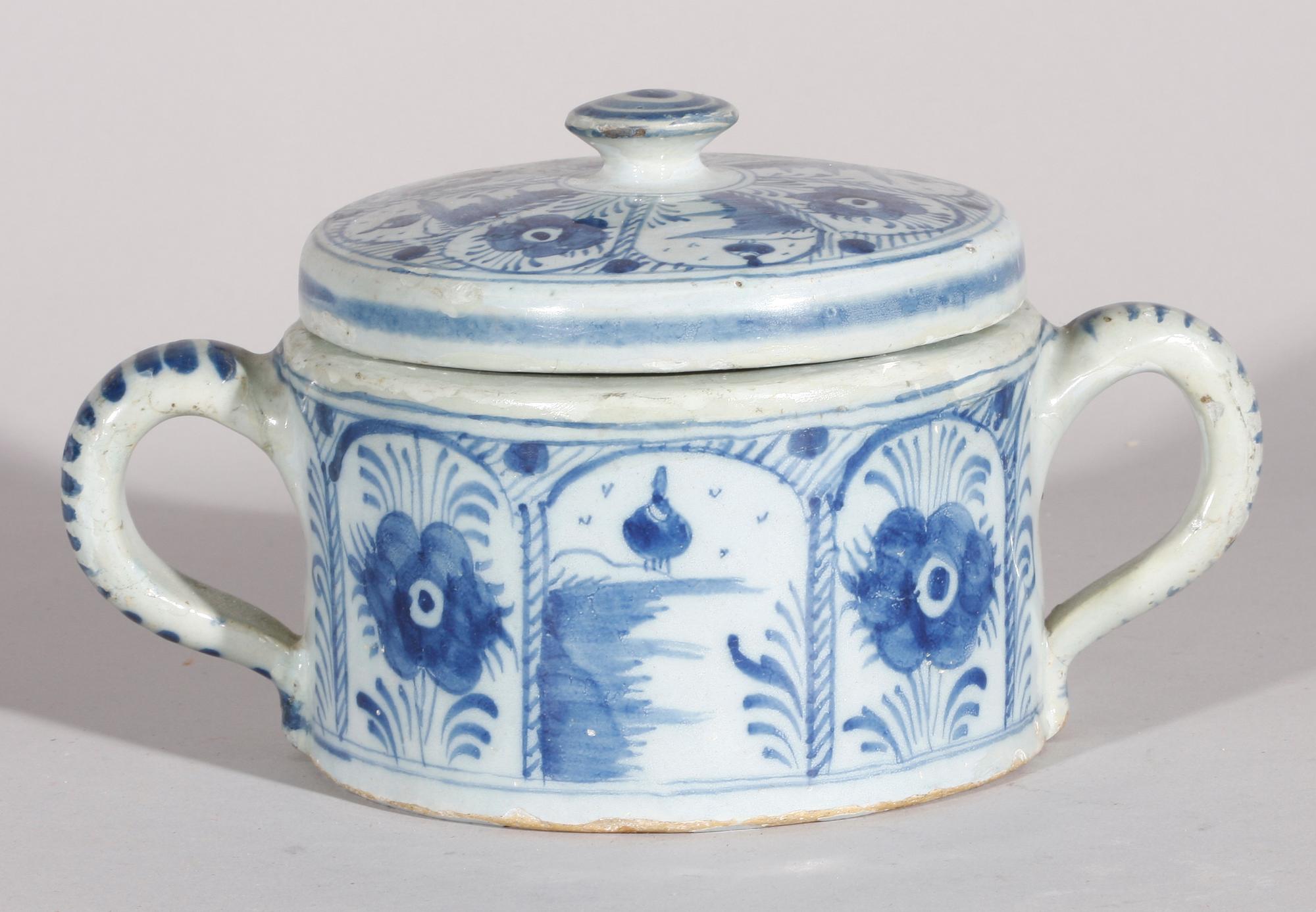 LOCKSKÅL, fajans, Holland 1700-tal.