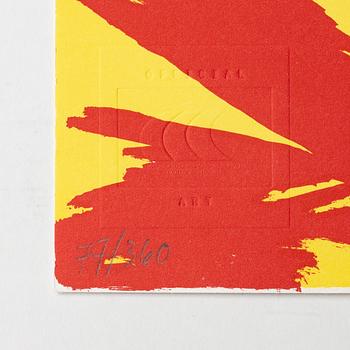 Mapp, 4 litografier,"5Th IAAF World Championships in Athletics Götebog 1995".