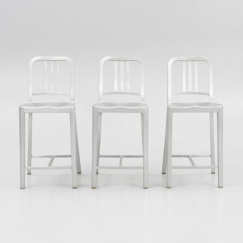 Emeco, three 'Navy counter' stols, 2010's/20's.