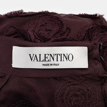 Valentino, a silk blouse, size 4.