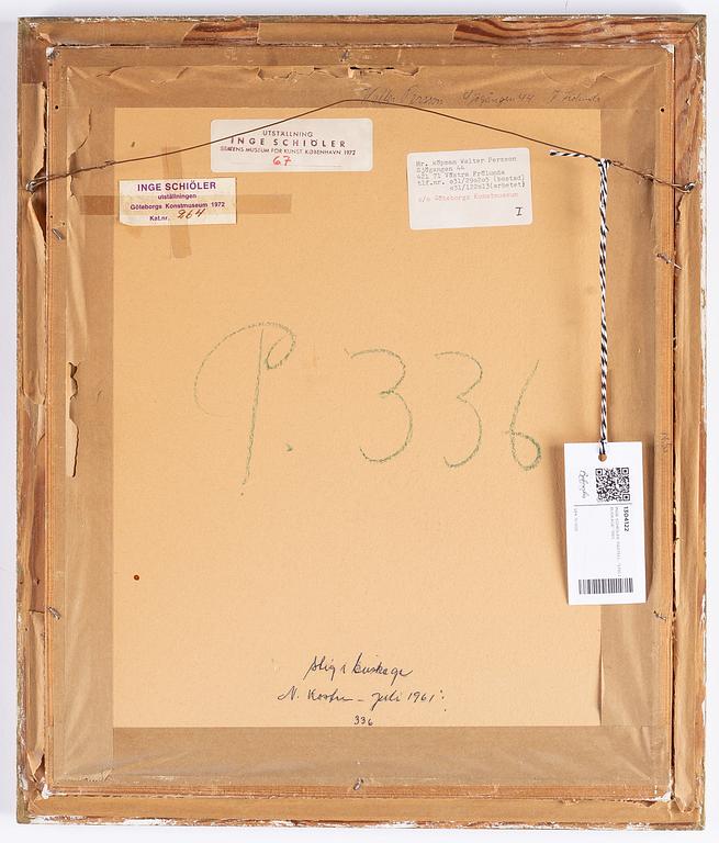 Inge Schiöler, pastell, signerad och daterad 1961.