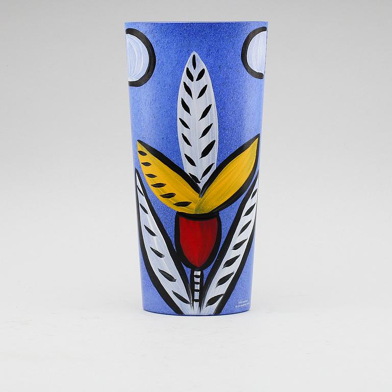 VAS, glas, Ulrica Hydman-Vallien, Kosta Boda, signerad.