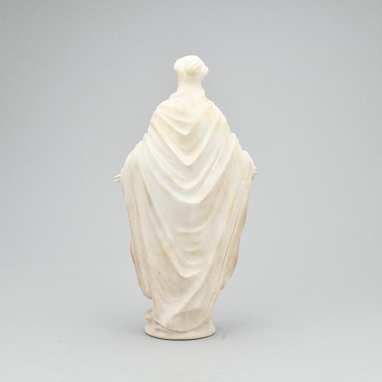 SKULPTUR, alabaster, 1900-tal.