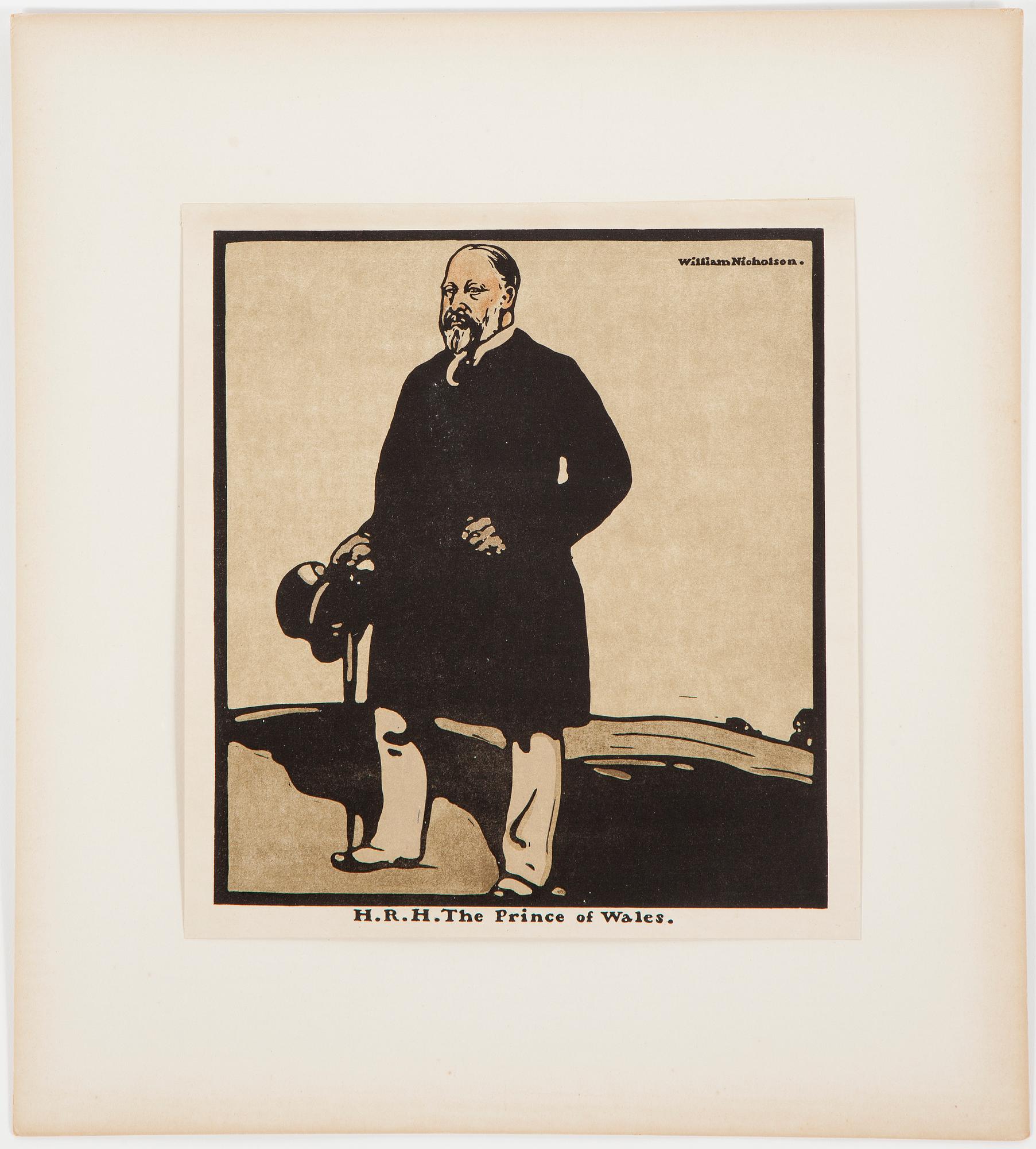 William Nicholson, portfolio with 12 woodcuts. Dated 1899.