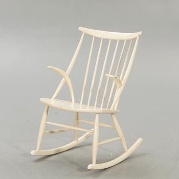 Illum Wikkelsö,  gungstol, för N Eilsersen, Danmark, 1950-60-tal.