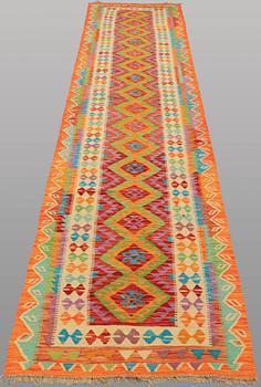 A RUNNER, Kilim, ca 384 x 85 cm.