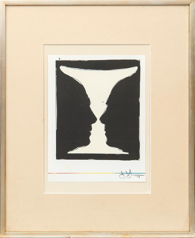 Jasper Johns, "Cup two Picasso", 1973.
