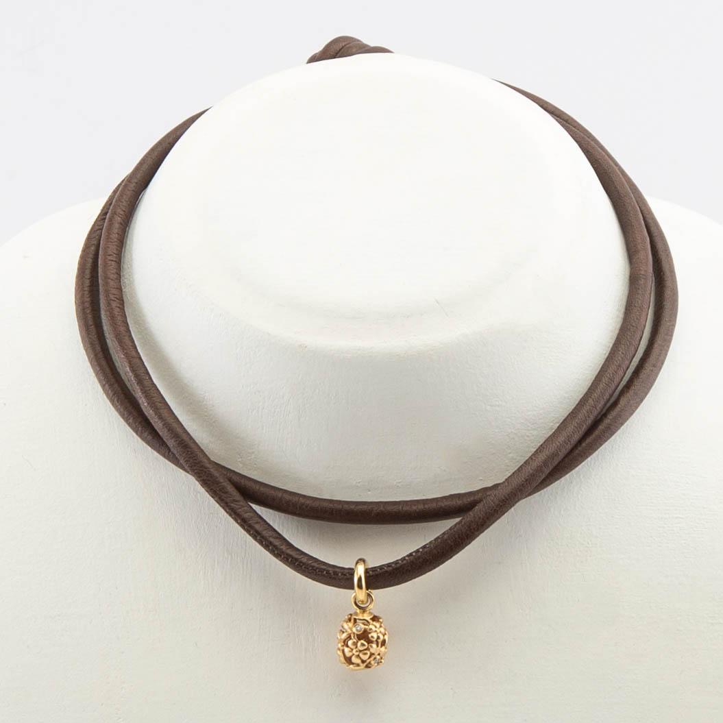 Ole Lynggaard, hänge, 18K guld med briljantslipade diamanter, "Sweet drops".