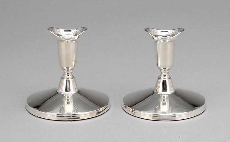 LJUSSTAKAR, 2 par, silver, Thore Eldh, Ceson, Göteborg, 1958 samt 1964.