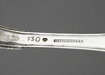 SKEDAR, 3 st. Silver. Johan Fredrik Björnstedt, Stockholm 1812 och okänd mästare 1821 resp okänd mästare, Stockholm 1812.