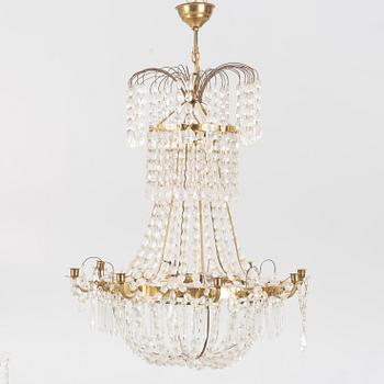 An Empire style chandelier, mid-20th Century.