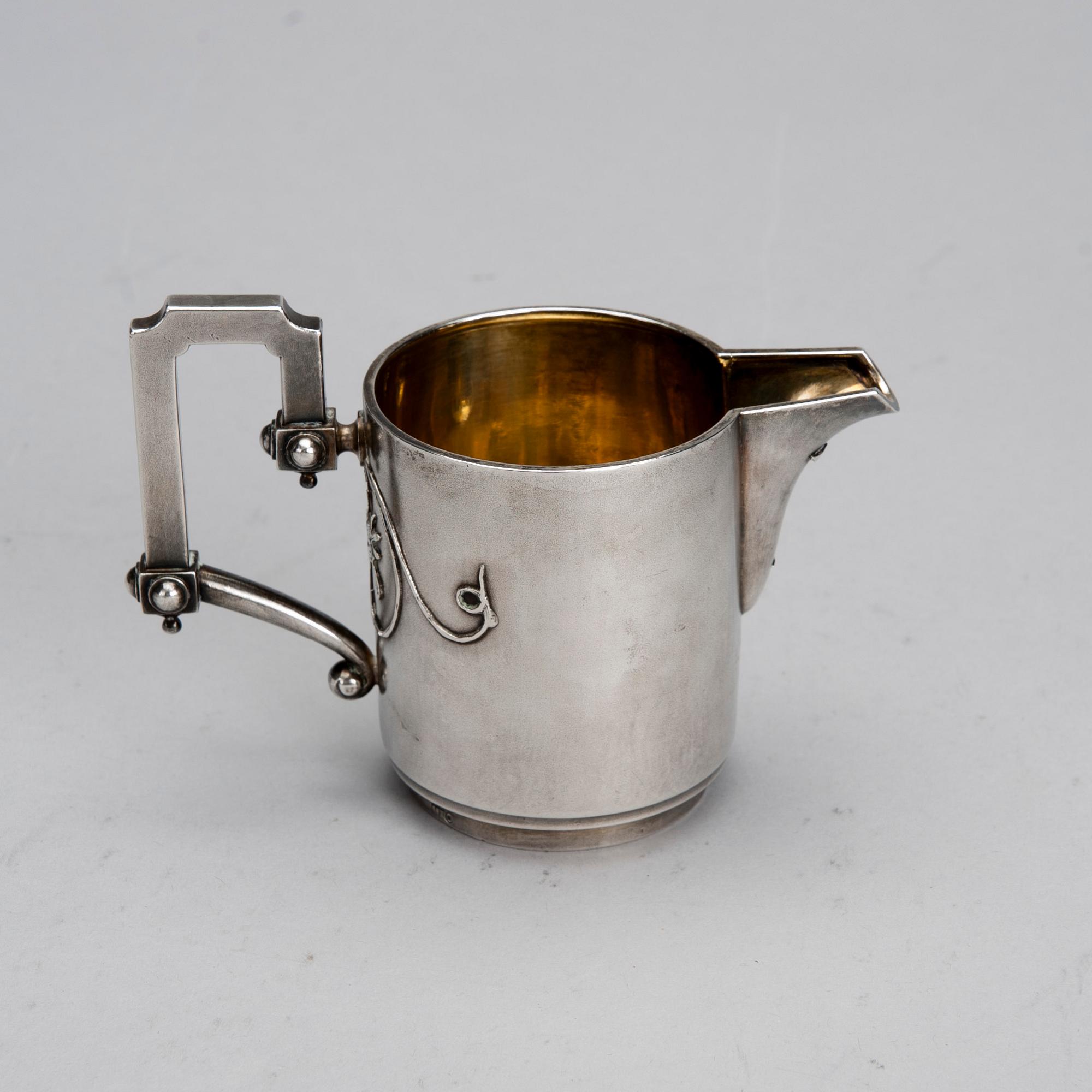 GRÄDDSNÄCKA, silver, Ryssland, sekelskiftet 1800/1900. Vikt 171,1 g.