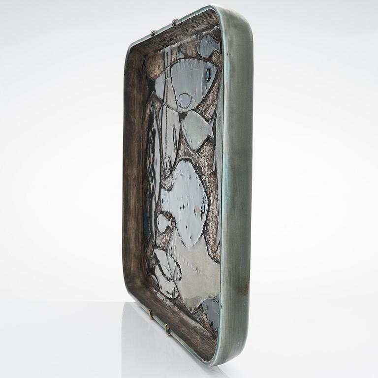 Rut Bryk, dekorationsfat, signerad Bryk Arabia.