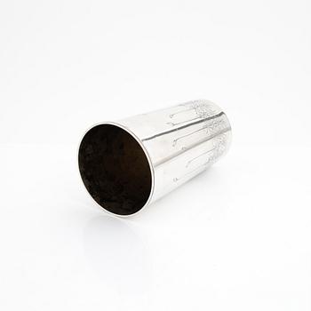 W.A. Bolin, a silver vase / beaker, Stockholm 1955.