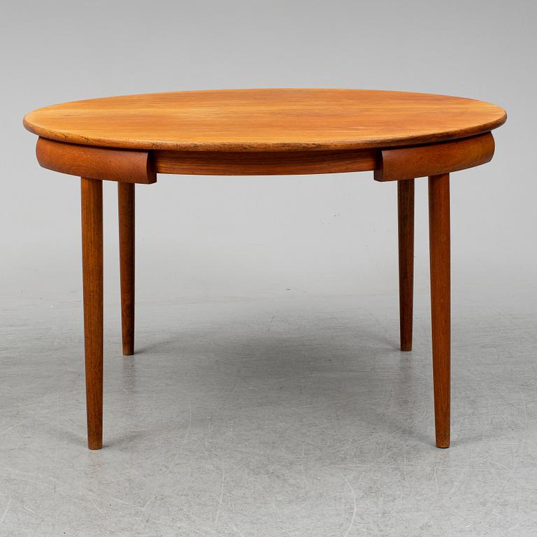 HANS OLSEN, a five-piece teak fining suite from Frem Røjle, Denmark, 1950's/60's.