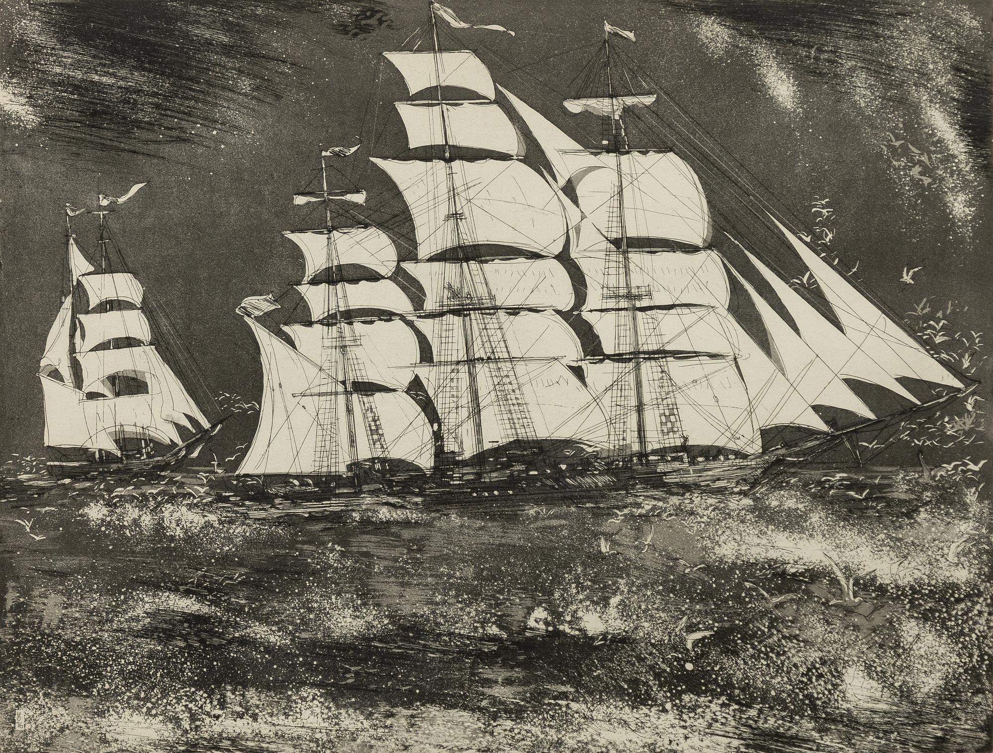 Evald Okas, Ship.