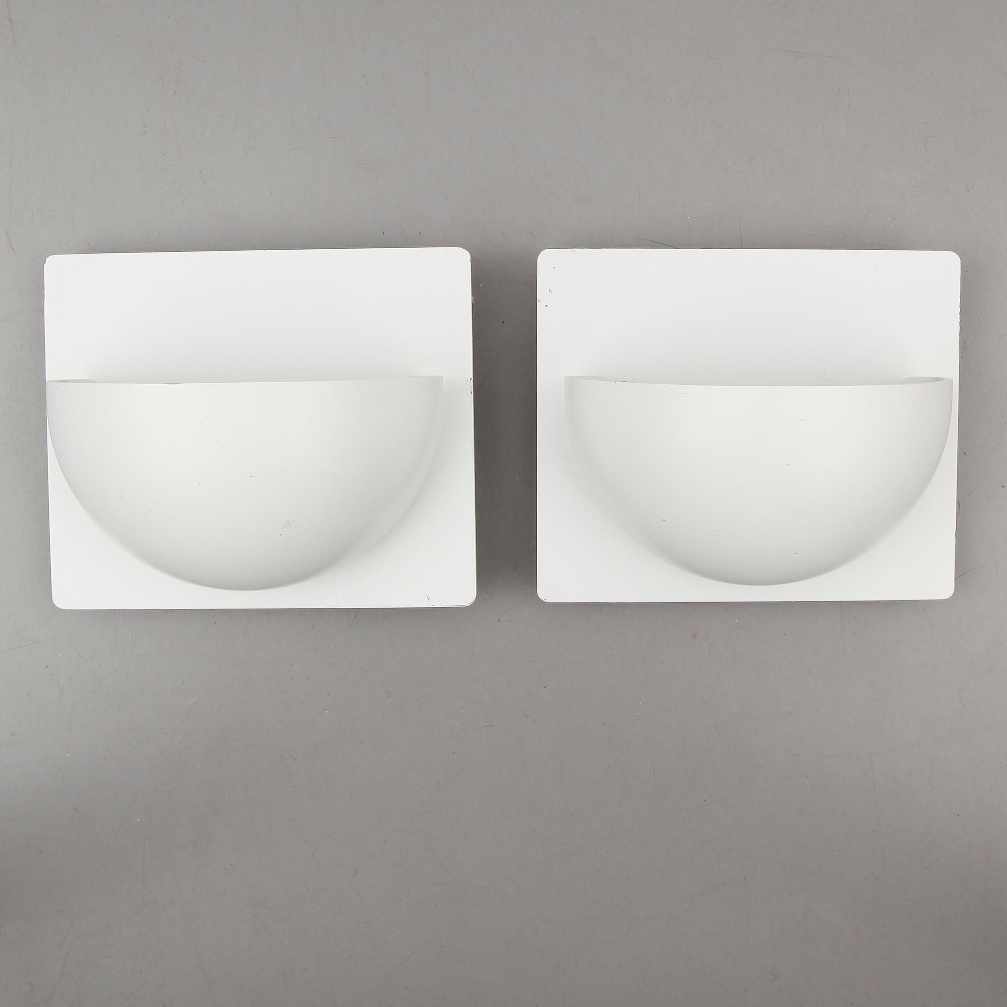 VÄGGLAMPOR, 2 st, Alfred Homann, Louis Poulsen, 1900-talets senare del.