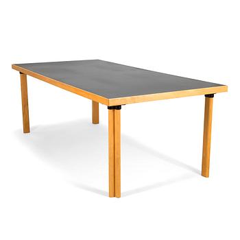 Alvar Aalto, a model 86 table for Artek, 1994.