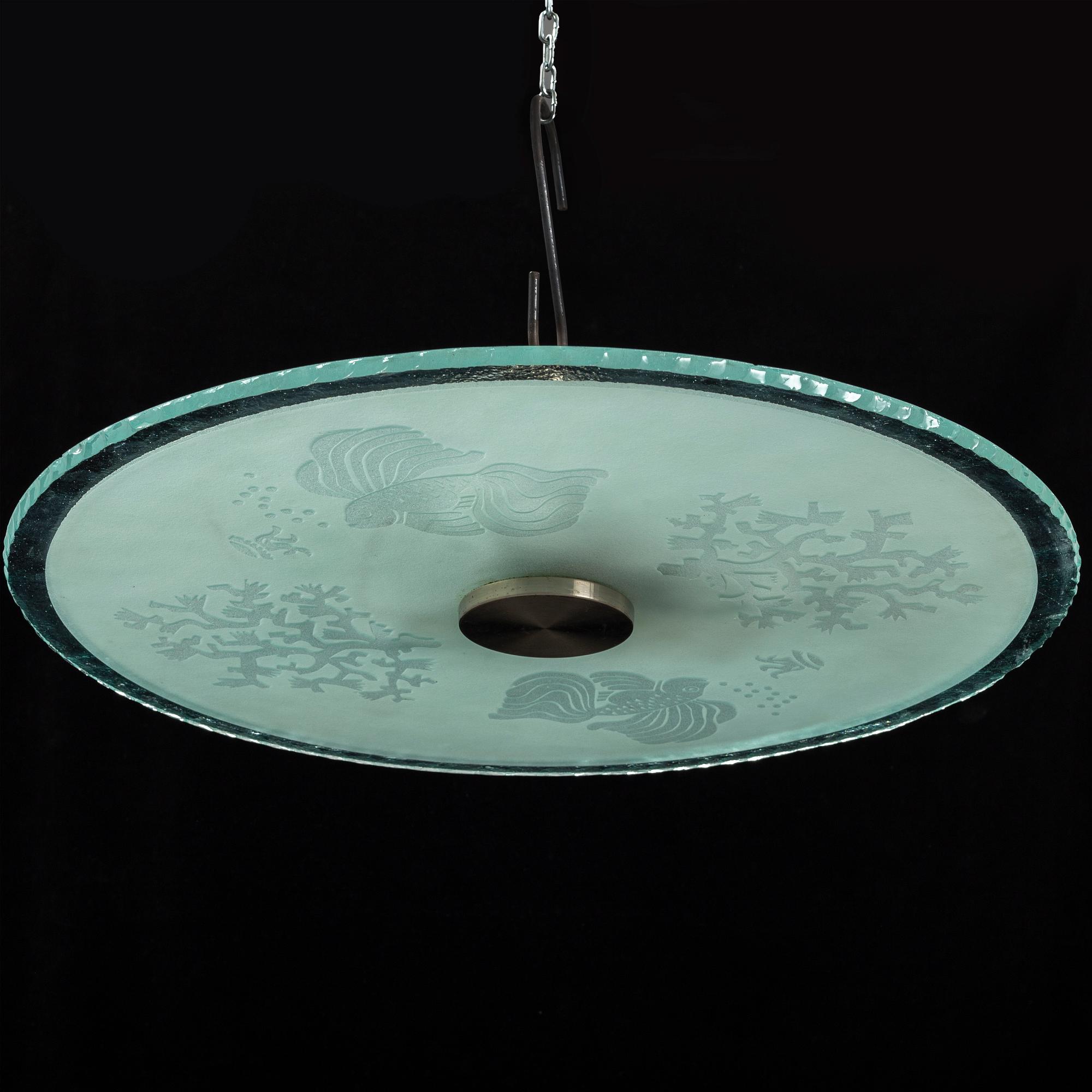 A 1920s/1930s ceiling light.