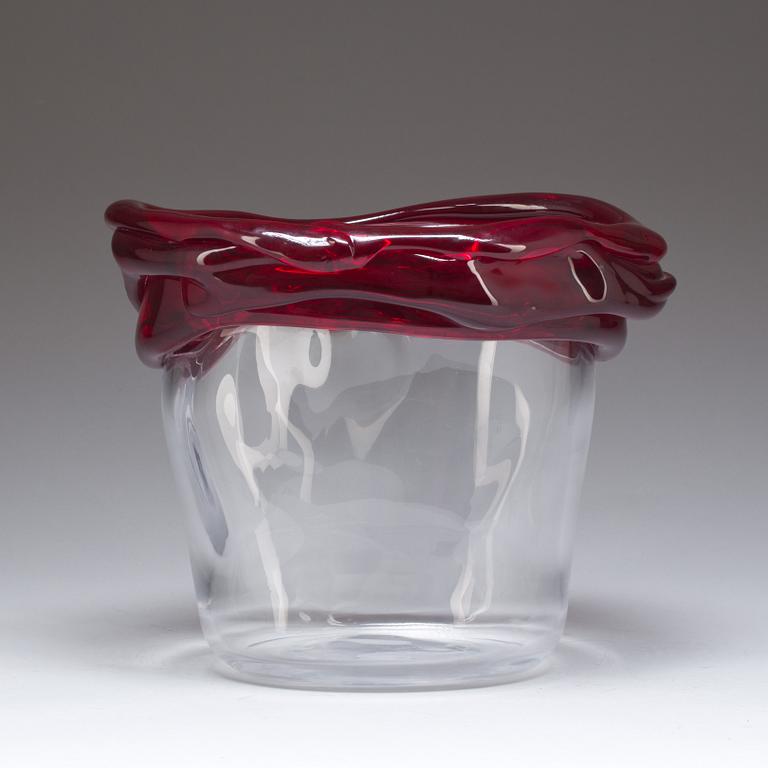 Skål, glas, Murano, signerad och daterad, -97.