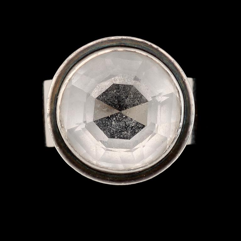 RING, silver, Anders Högberg, Stockholm 1967.