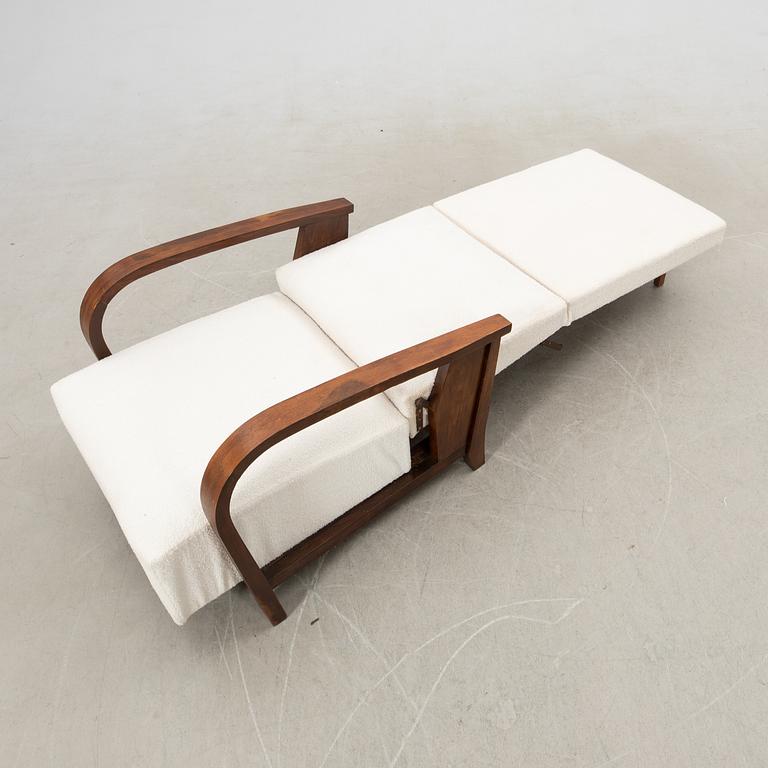 Fåtölj/säng, Art Deco, 1900-talets första hälft.