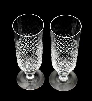 CHAMPAGNEGLAS, 12 st, kristall, "Diamant", Kosta.